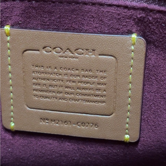 Coach Field Tote Crossbody Signature Canvas Horse & Carriage Bag Tan Truffle - Picture 9 of 12